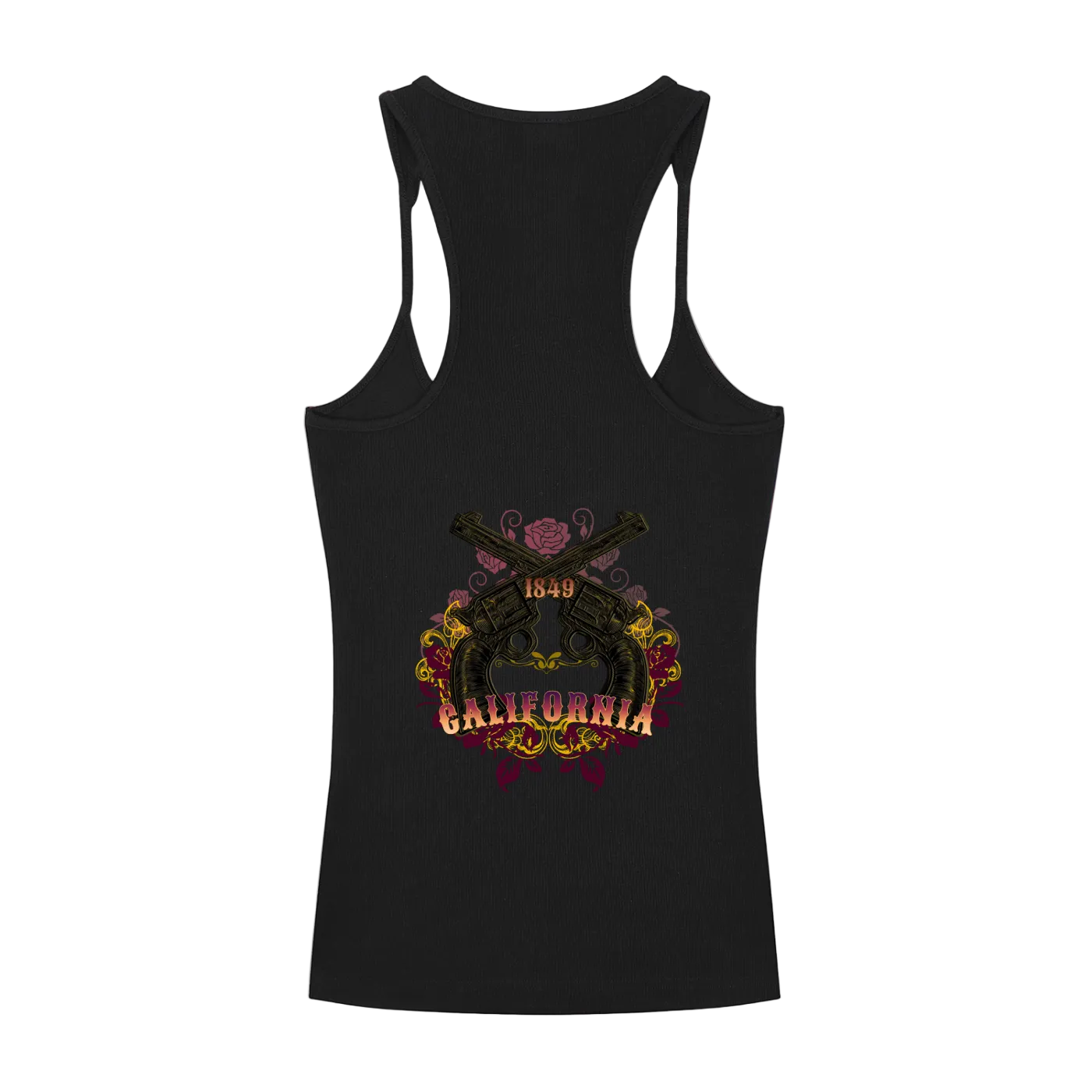 Vintage Outlaw Ribbed Women's Racerback Tank Top