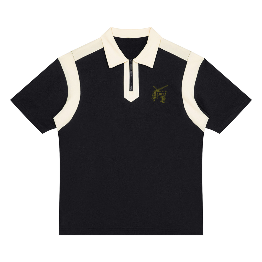 Quarter Zip Polo Shirt