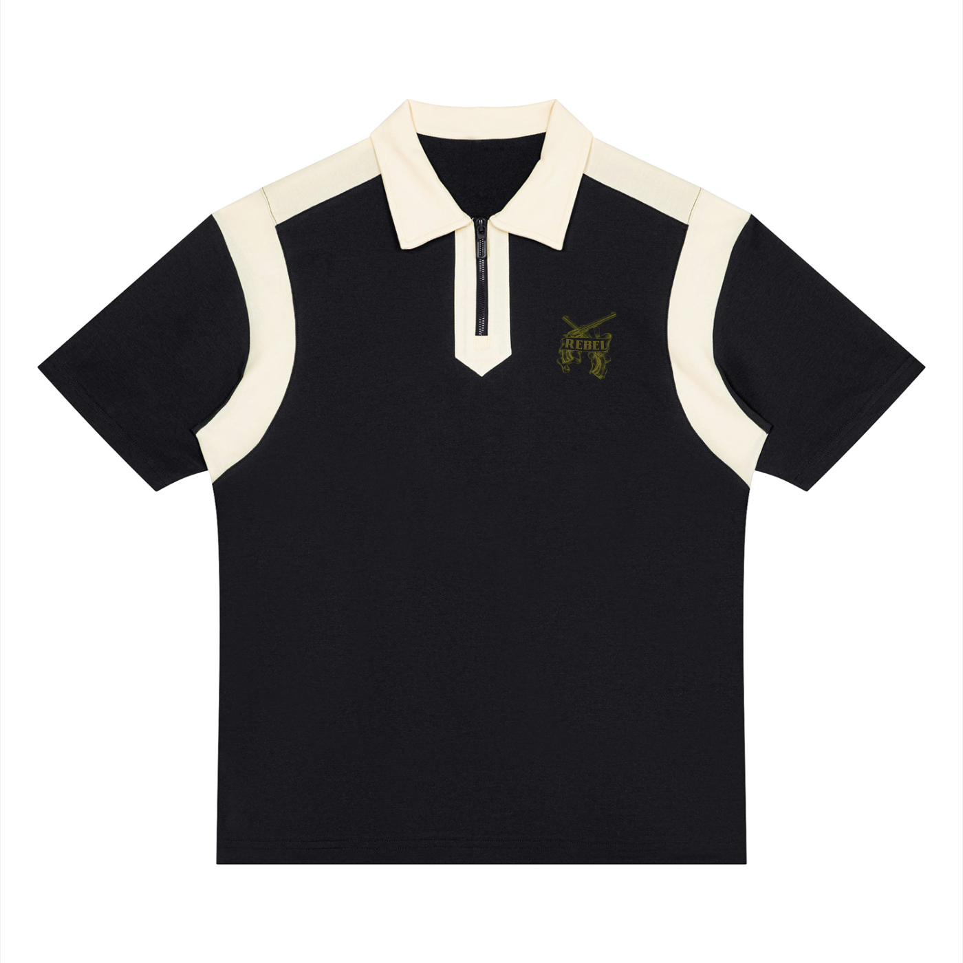 Quarter Zip Polo Shirt