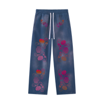 Unisex Sunfade Wide Leg Fleece Sweatpants