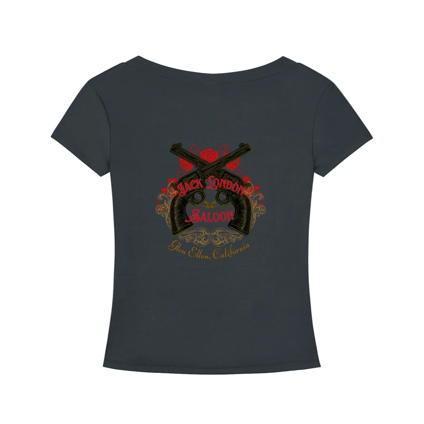 Saloon Silhouette V-Neck T-Shirt