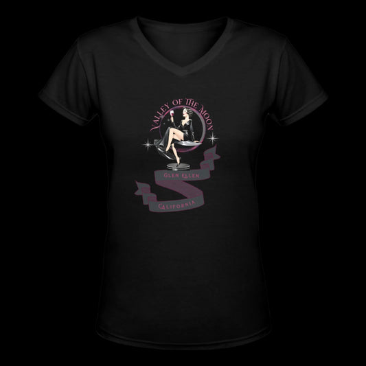 Valley of the Moon "Vamp" Women's V-neck T-shirt