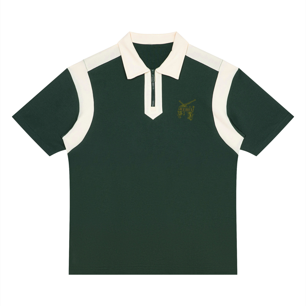 Quarter Zip Polo Shirt