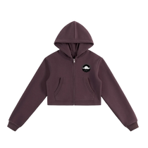 Valley of the Moon Vamp Women's Cropped Zip-Up Hoodie