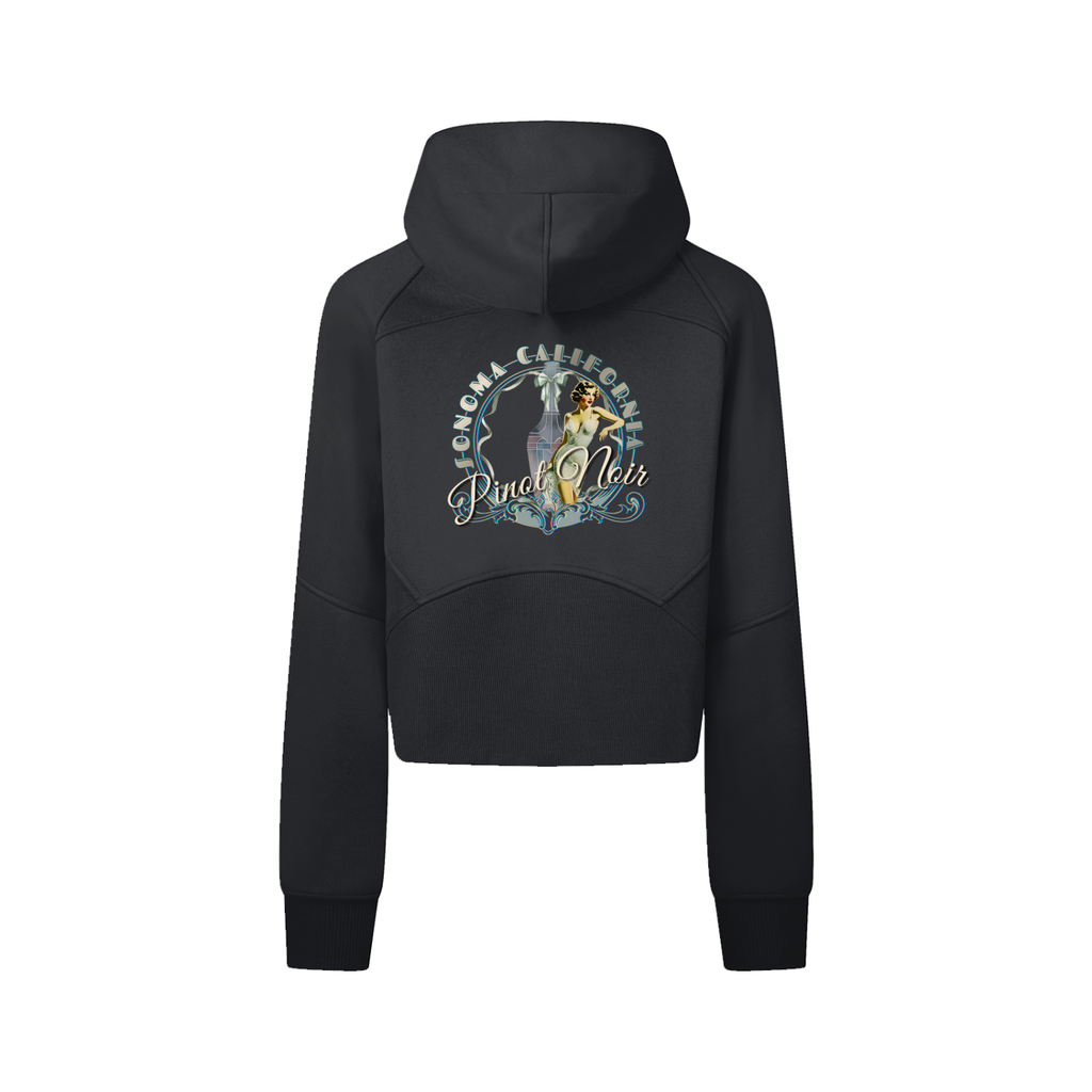 Cropped Zip-Through Hoodie