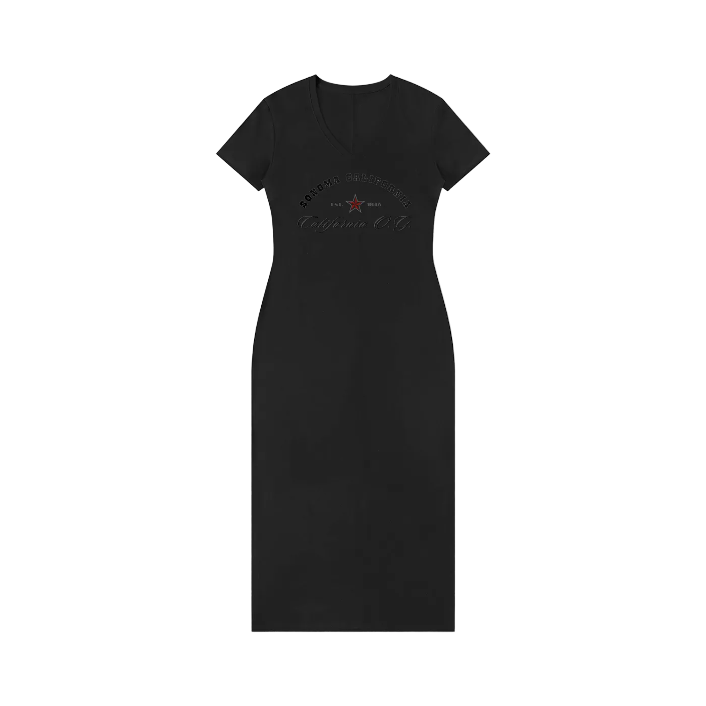 California O.G. Women's V-Neck Short Sleeve Dress Main image
