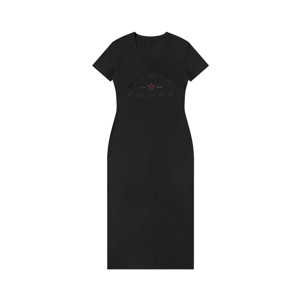 California O.G. Women's V-Neck Short Sleeve Dress