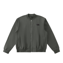 California O.G. Essential Zip-Up Fleeced Varsity Jacket