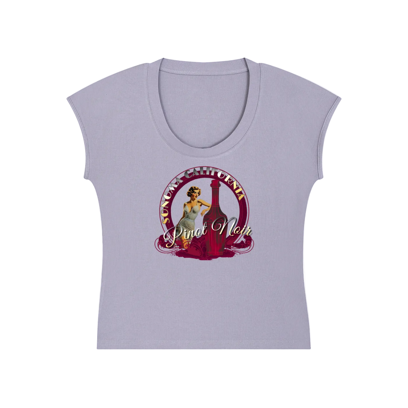 Pinot Noir Pinup Bodycon T-Shirt