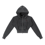 California O.G. Vintage Wash Cropped Women's Hoodie