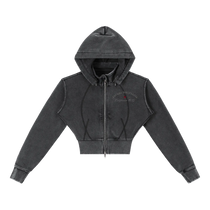 California O.G. Vintage Wash Cropped Women's Hoodie