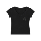The Rebel Essential V-Neck Bodycon T-Shirt