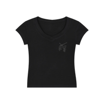 The Rebel Essential V-Neck Bodycon T-Shirt
