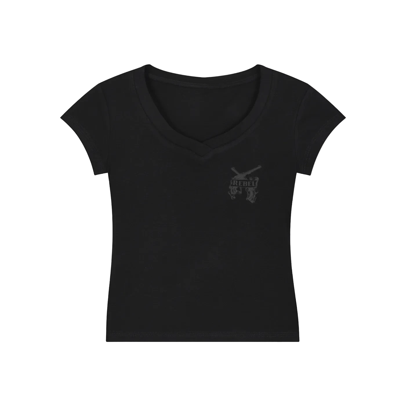 The Rebel Essential V-Neck Bodycon T-Shirt