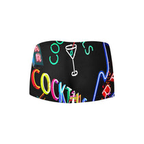 Neon Cocktail Print Boy Shorts