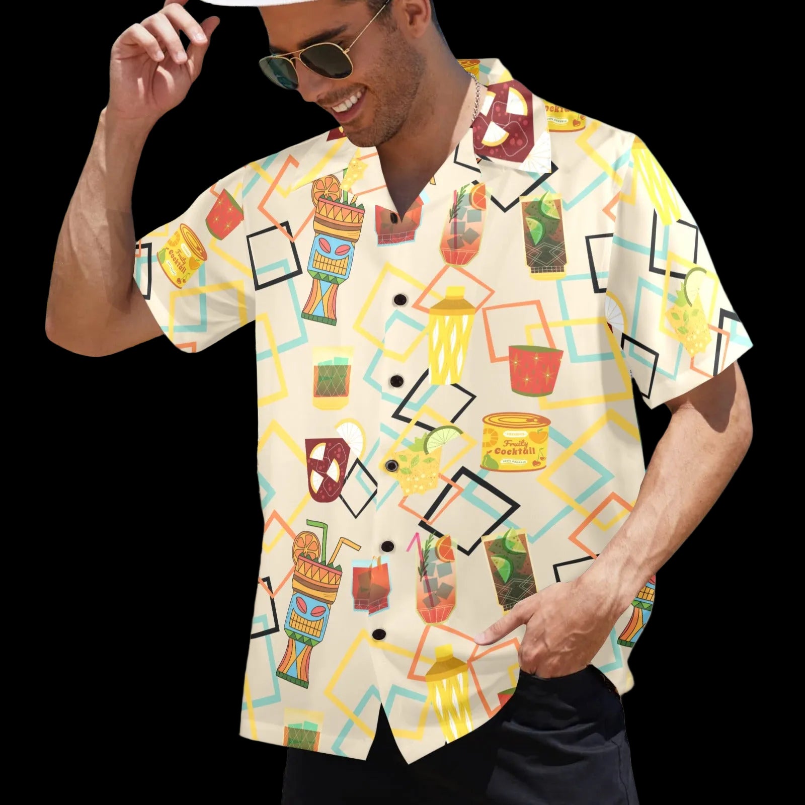 Tiki Cocktails Men's Hawaiian Shirt Main image
