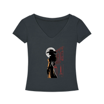 Saloon Silhouette V-Neck T-Shirt