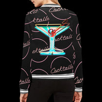 Pink Lady Cocktail Bomber Jacket