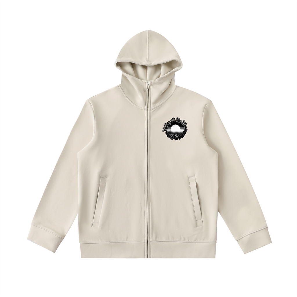Essential Heavyweight High Neck  Zip-Up Hoodie