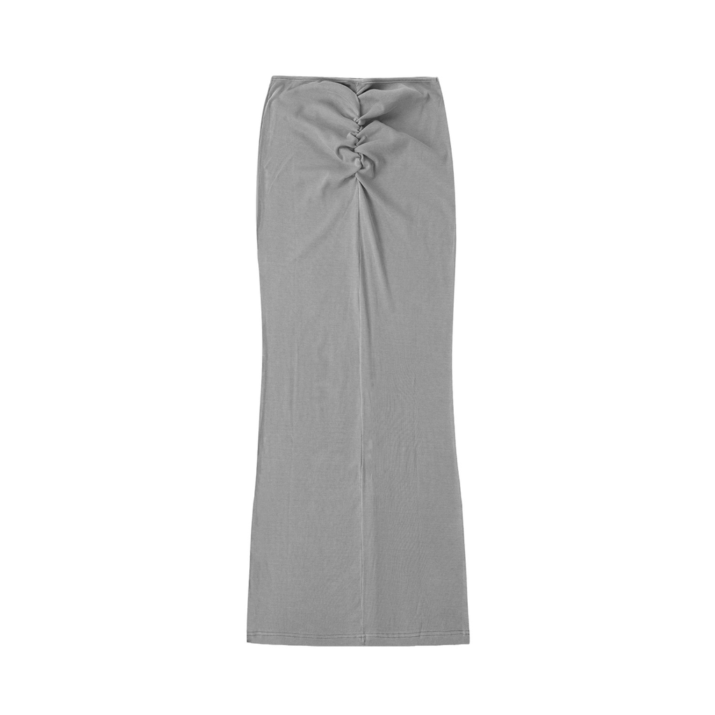 Drawstring Maxi Skirt
