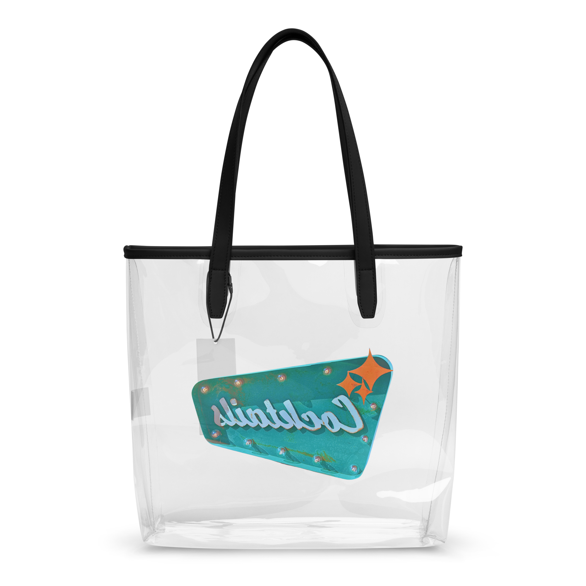 Vintage Cocktails Clear Tote Bag Secondary image