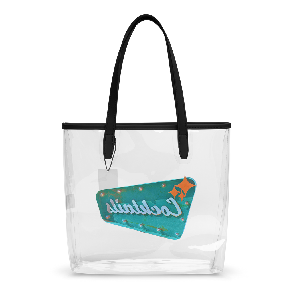 VINTAGE COCKTAILS CLEAR TOTE BAG - Tote Bags from Sonoma Rebel