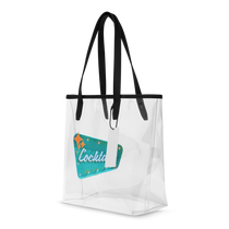 VINTAGE COCKTAILS CLEAR TOTE BAG - Tote Bags from Sonoma Rebel