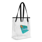 VINTAGE COCKTAILS CLEAR TOTE BAG - Tote Bags from Sonoma Rebel