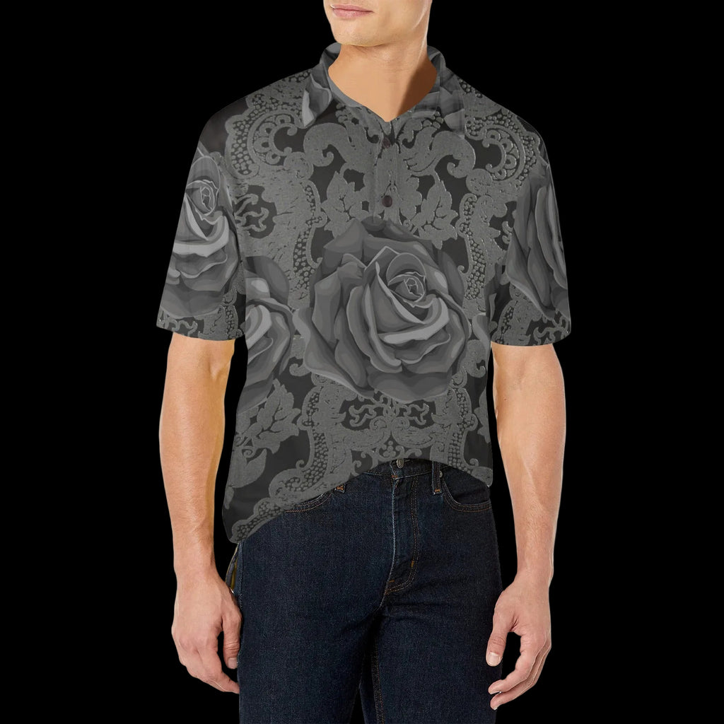 252 Men's All Over Print Polo Shirt (Model T55)