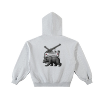 California Bear Contrast-Stitched Men's Zip Hoodie