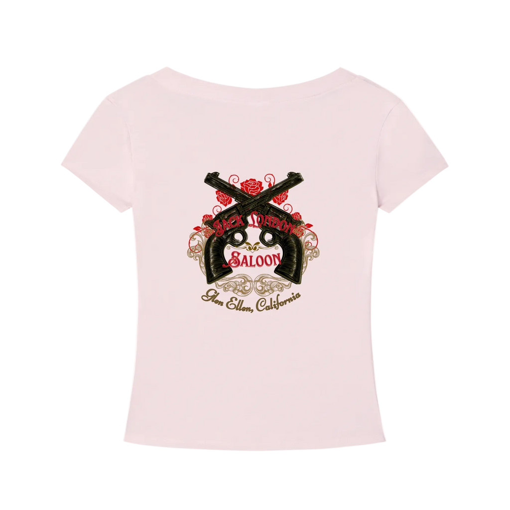Saloon Silhouette V-Neck T-Shirt