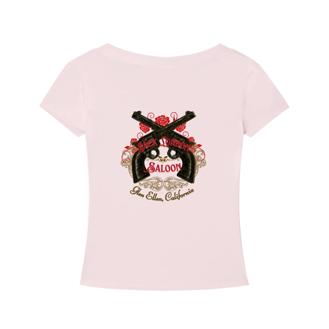 Saloon Silhouette V-Neck T-Shirt