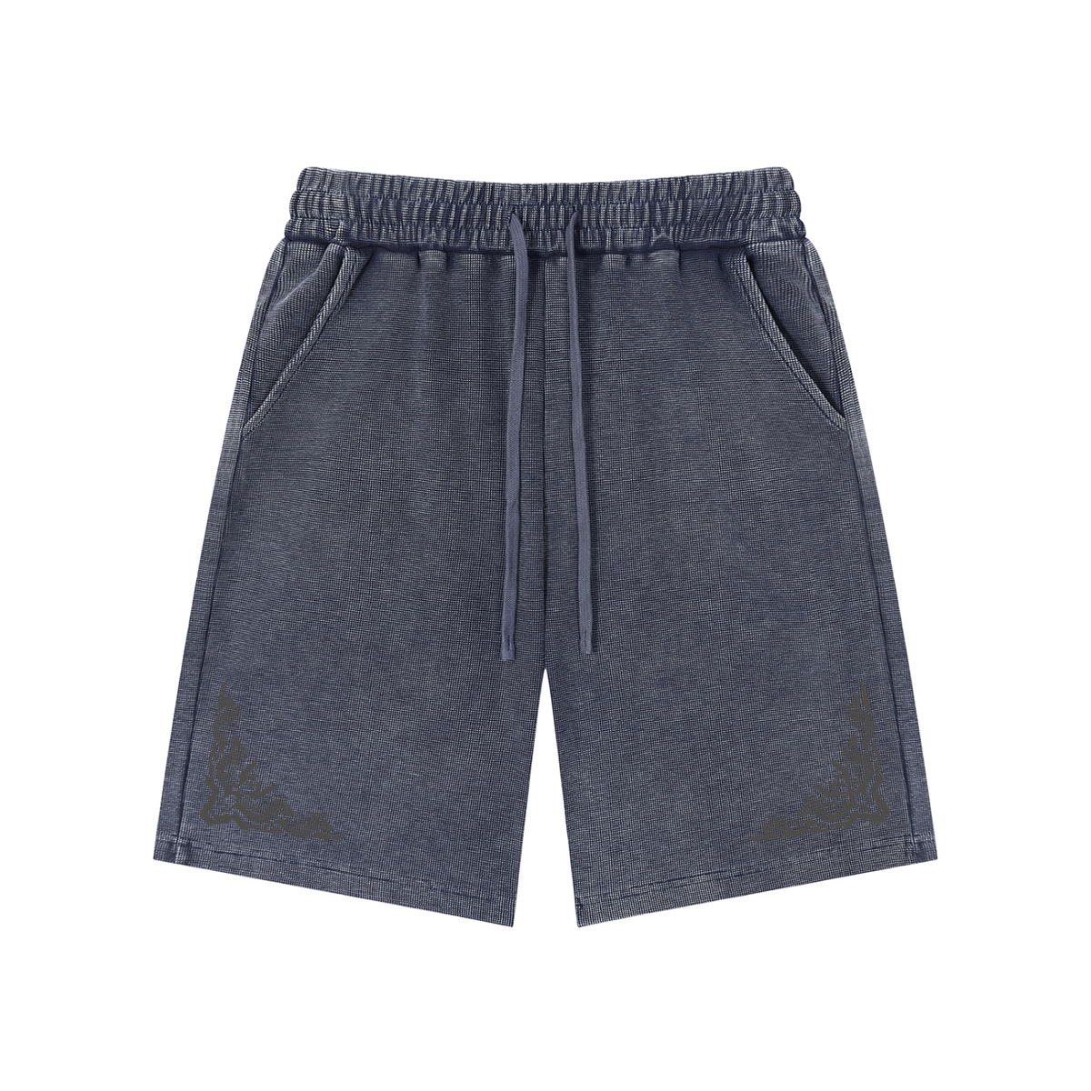 Mineral Wash Waffle Knit Shorts