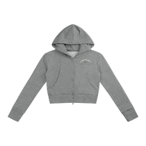 California O.G. Collegiate Women’s Slim Crop Full Zip Hoodie