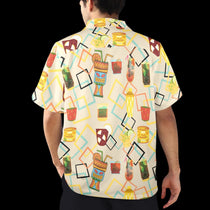 Tiki Cocktails Men's All Over Print Hawaiian Shirt