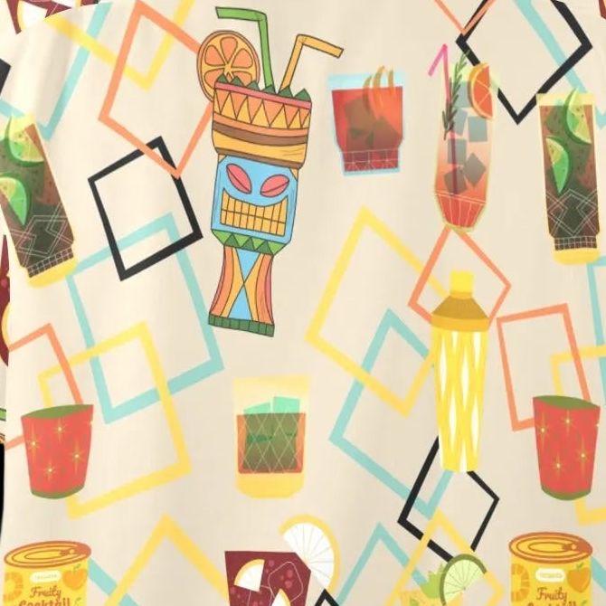 Tiki Cocktails Men's Hawaiian Shirt