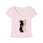 Saloon Silhouette V-Neck T-Shirt