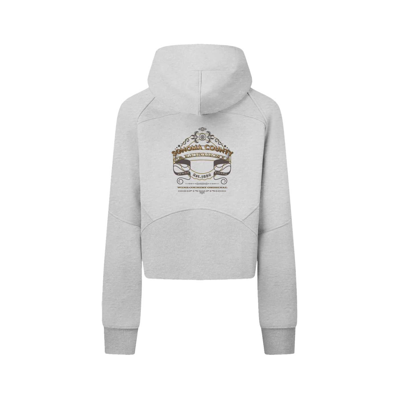 Wine Country Original Panelled Slim Fit Zip Hoodie