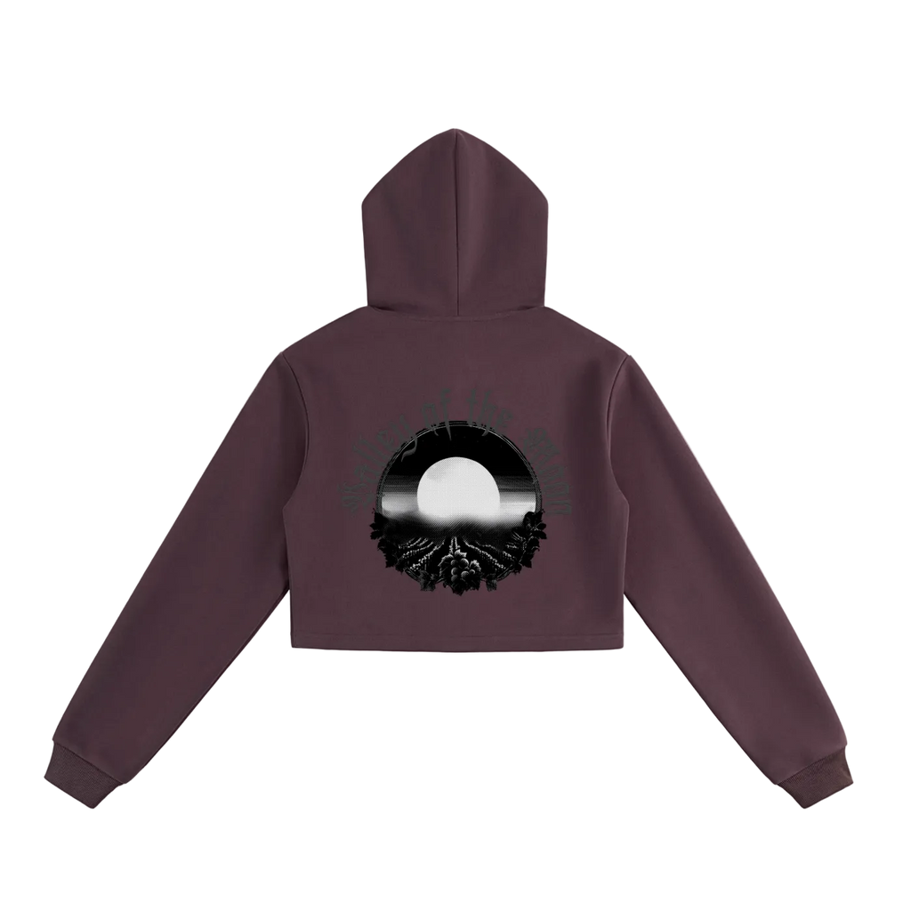 Valley of the Moon Women's Cropped Zip-Up Hoodie