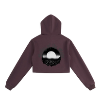 Valley of the Moon Vamp Women's Cropped Zip-Up Hoodie