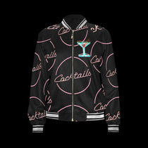 Pink Lady Cocktail Bomber Jacket