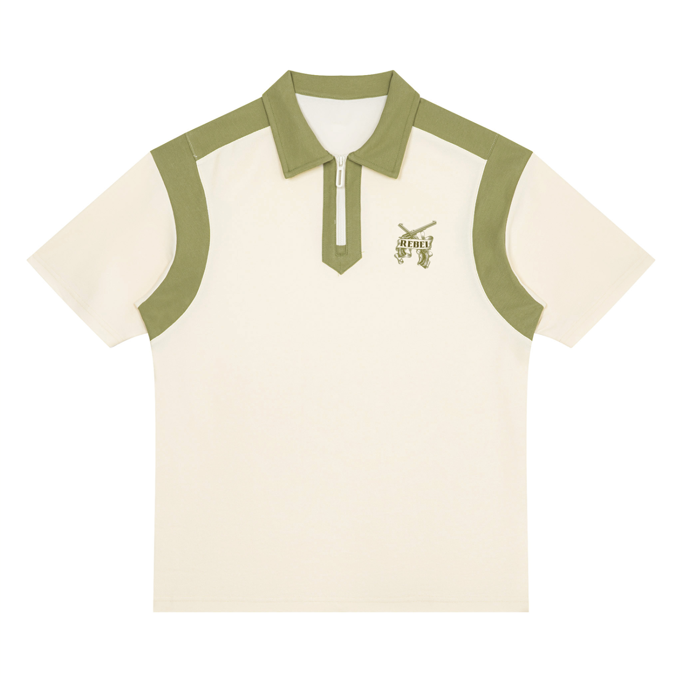 Quarter Zip Polo Shirt