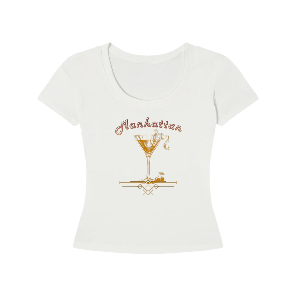 Vintage Manhattan Cocktail Women's Slim-Fit T-Shirt