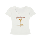 Vintage Manhattan Cocktail Women's Slim-Fit T-Shirt