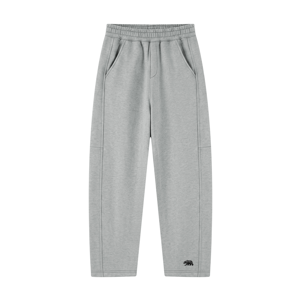 Unisex Tapered Straight Hem Sweatpants
