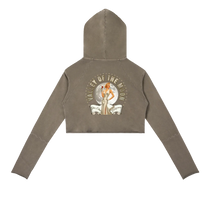 Valley of the Moon Glam Vintage Washed Raw Edge Hoodie