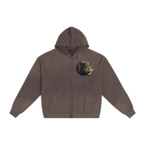 Jack London Wolf Sunfade Zip Hoodie