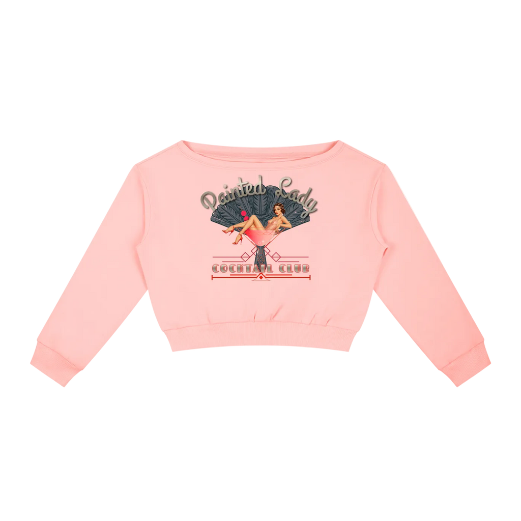 Vintage Cocktail Club Women's Off-Shoulder Sweatshirt