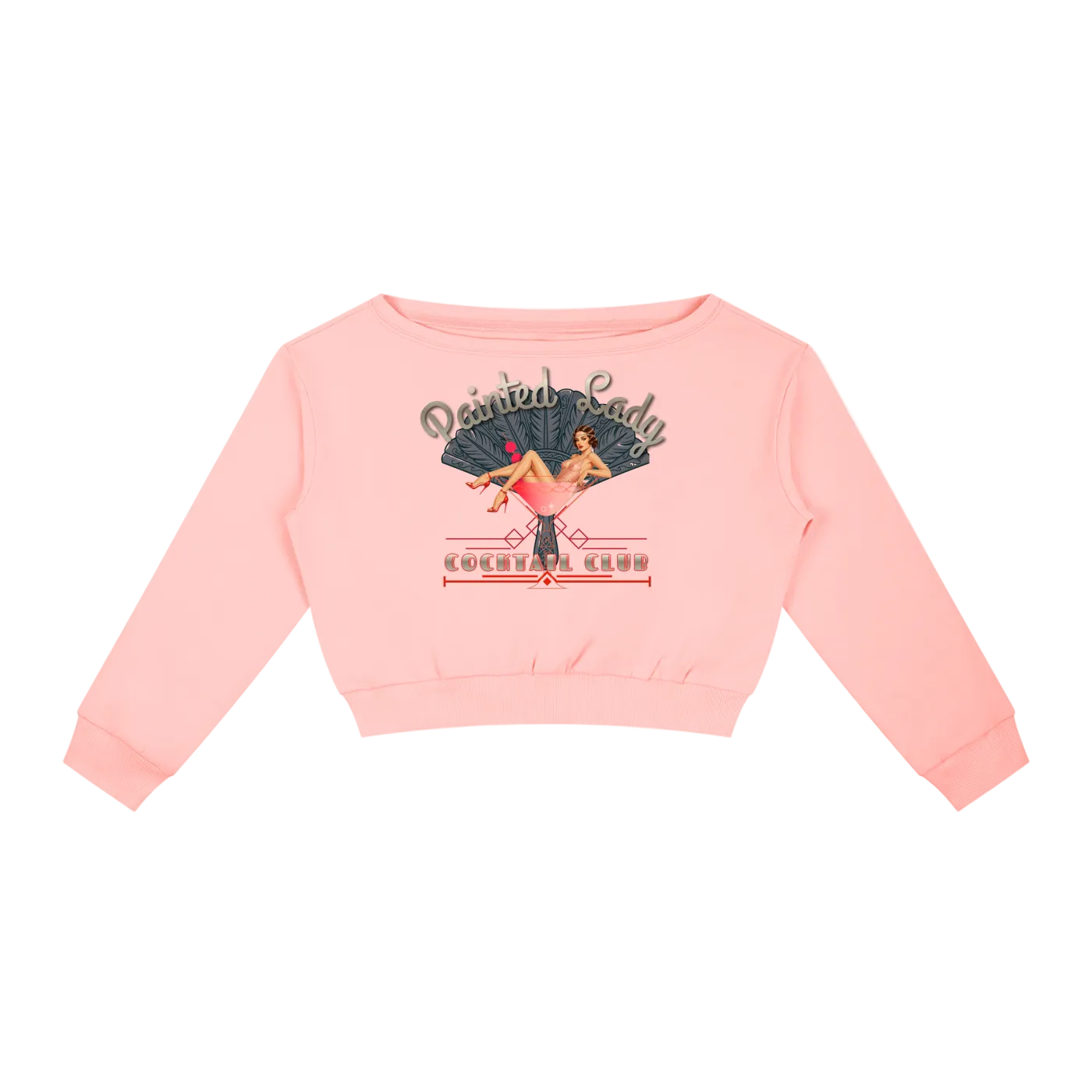 Vintage Cocktail Club Women's Off-Shoulder Sweatshirt