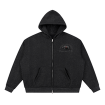 Unisex Sparkles Full Zip Boxy Hoodie